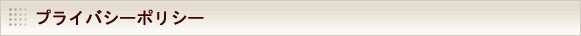 プライバシーポリシー